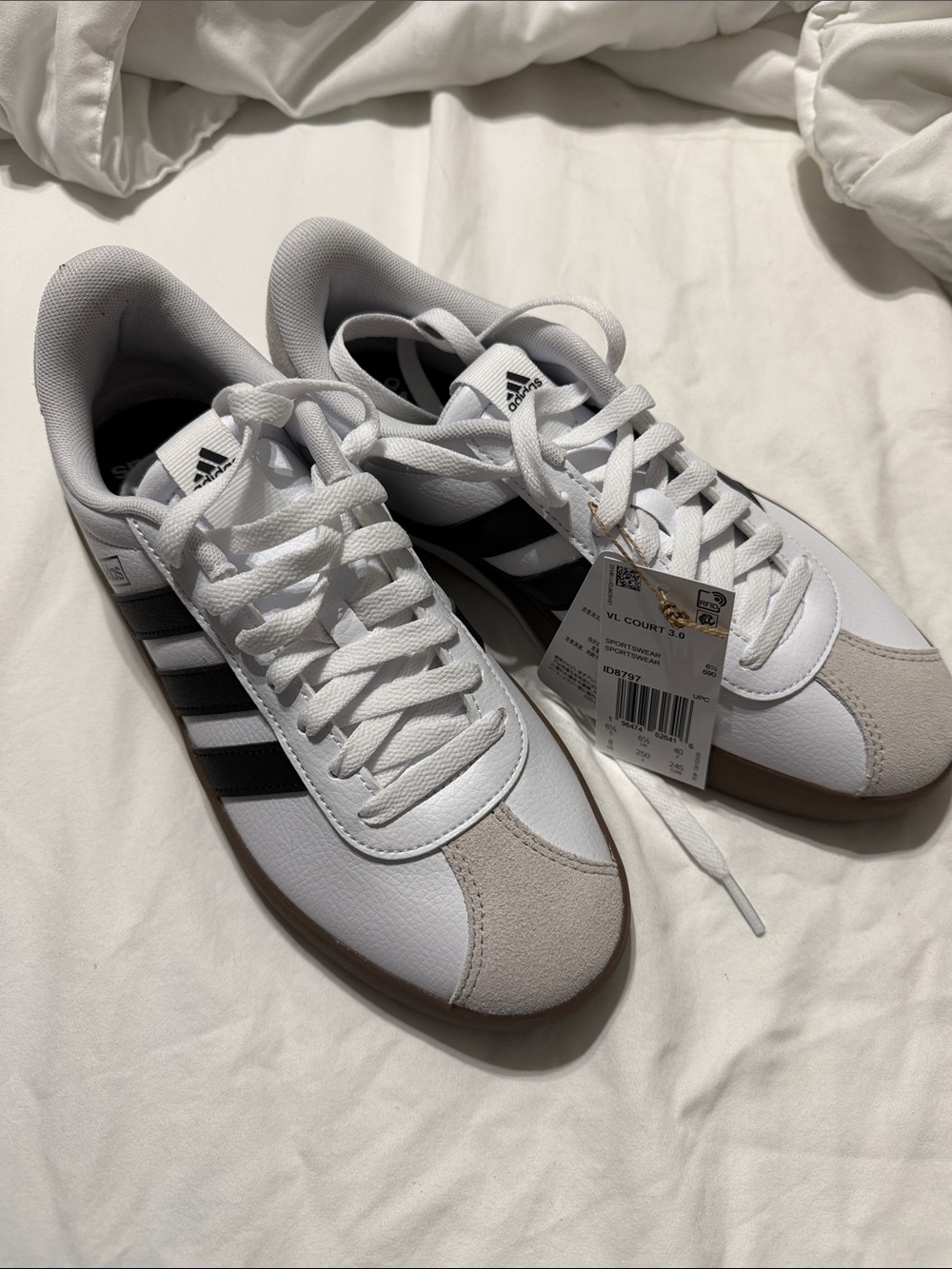 Adidas White & Black Samba Sneakers